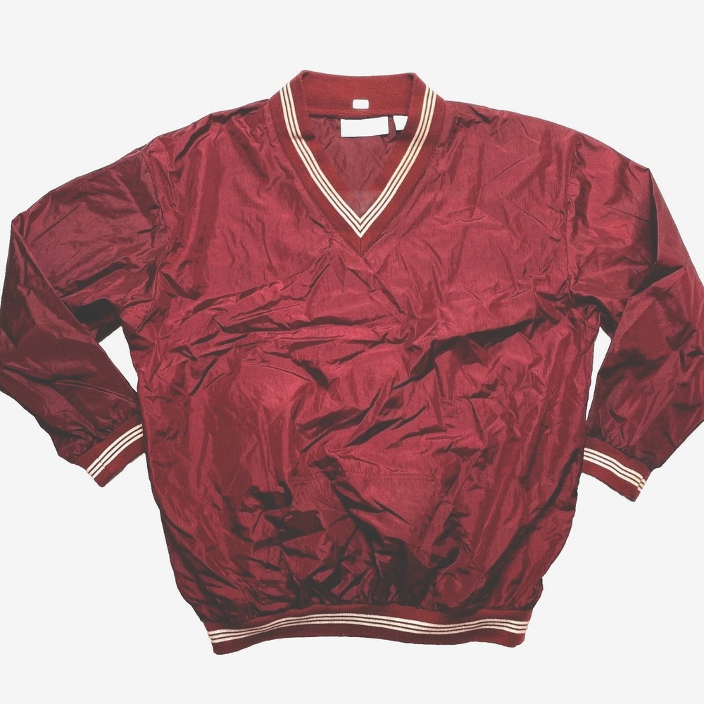 Premier International Jacket Mens XL Red Cricket Warm Up  Nylon Pullover
